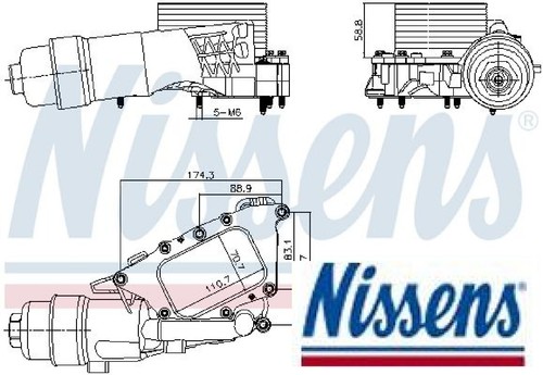 Nissens 91385 ölkühler für - 91385,
