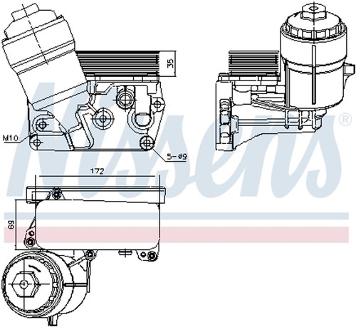 Nissens ölkühler motoröl - nissens, **