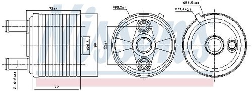 Nissens ölkühler motoröl - nissens,